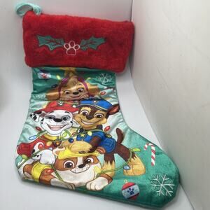 Paw Patrol Puppy Dogs -Chase- Christmas Stocking 15"